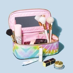 STONEY CLOVER LANE OPEN TOP MIRROR POUCH TIE DYE NWT ORGANIZER